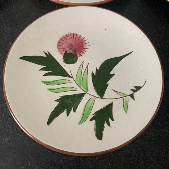 Stangl Pottery "Thistle" Design‎ Teacups and Saucers Lot 7 - Picture 2 of 6